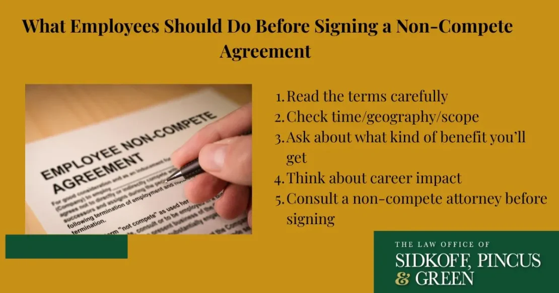 Non-compete agreements infographic